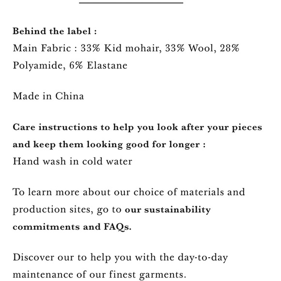 SÉZANE Angelina Jumper Brown / Navy Size S - Picture 12 of 12